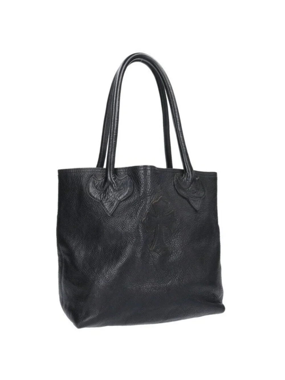 Chrome Hearts FS Tote Leather with Cross Patch
